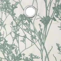 Fieldcrest Arden Botanical Grommet Top Sheer Single Curtain Panel