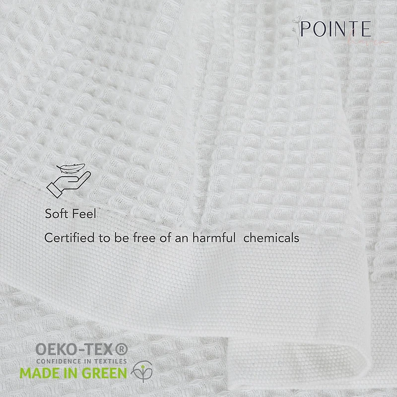 Pointehaven Cotton Waffle Luxury Sized Midweight Blanket