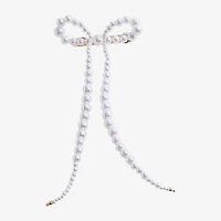 Bijoux Bar Bow White Barrette