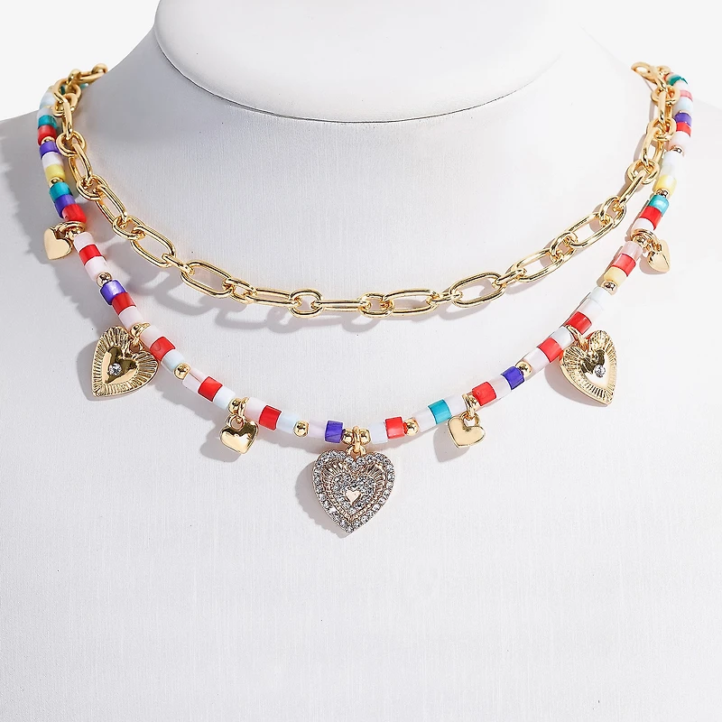 Arizona Gold Tone Womens 16 Inch Strand Necklace