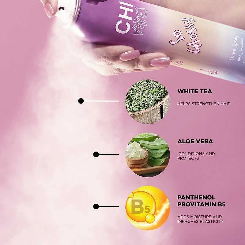 CHI Styling Vibes So Glossy Shine Spray Styling Product 5.3 oz.