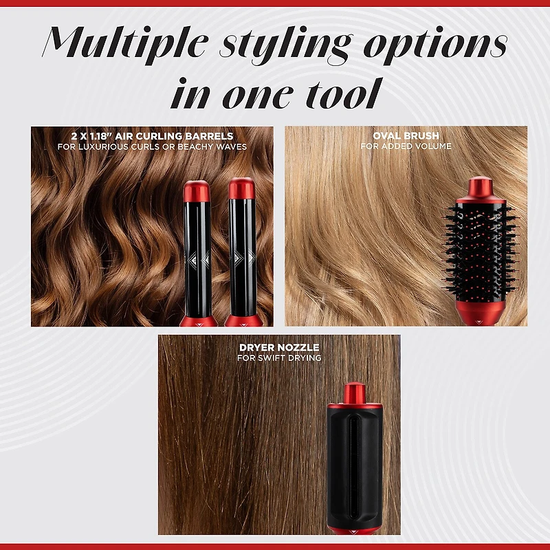CHI Lava Air Wave Red Collection 5-pc. Multi-Styler