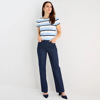 Liz Claiborne Womens Tall Mid Rise Trouser Jean