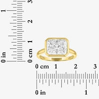 E-F / Vs1-Vs2 Womens 3 CT. T.W. Lab Grown White Diamond 14K Gold Rectangular Solitaire Engagement Ring