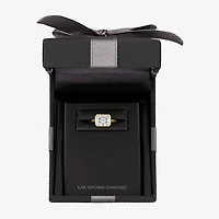 E-F / Vs1-Vs2 Womens 3 CT. T.W. Lab Grown White Diamond 14K Gold Rectangular Solitaire Engagement Ring