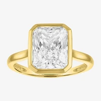 Bridal Addiction E-F / Vs1-Vs2 Womens CT. T.W. Lab Grown White Diamond 14K Gold Rectangular Solitaire Engagement Ring