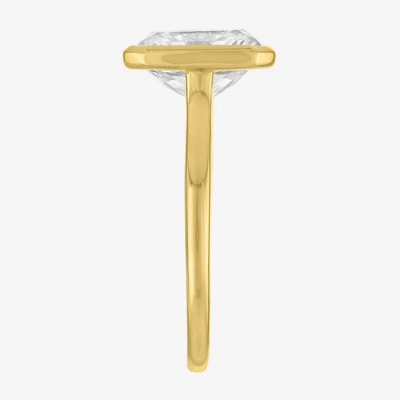Bridal Addiction E-F / Vs1-Vs2 Womens CT. T.W. Lab Grown White Diamond 14K Gold Rectangular Solitaire Engagement Ring