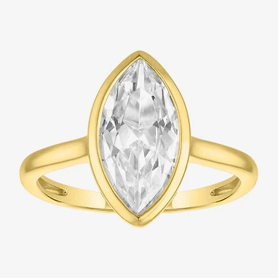 (E-F / Vs1-Vs2) Womens 3 CT. T.W. Lab Grown White Diamond 14K Gold Marquise Solitaire Engagement Ring