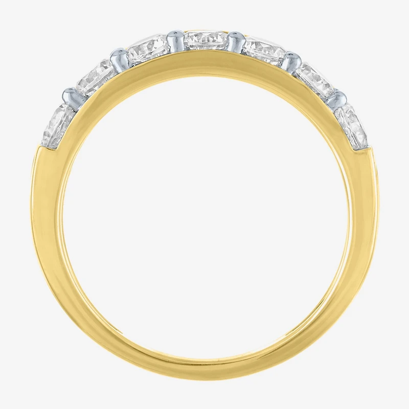 G-H / Si2-I1 Womens 6MM 1 CT. T.W. Lab Grown White Diamond 10K Gold Wedding Band
