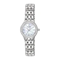 Citizen® Womens Crystal-Accent Bracelet Watch EJ6040-51D