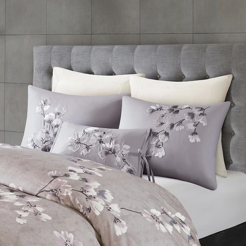 N Natori Sakura Blossom 3-pc. Duvet Cover Set