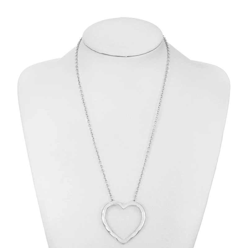 Liz Claiborne Womens Heart 20 Inch Pendant Necklace