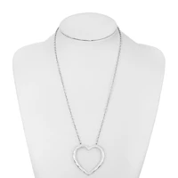 Liz Claiborne Womens Heart 20 Inch Pendant Necklace