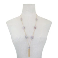 Monet Jewelry Womens Pink 32 Inch Strand Necklace