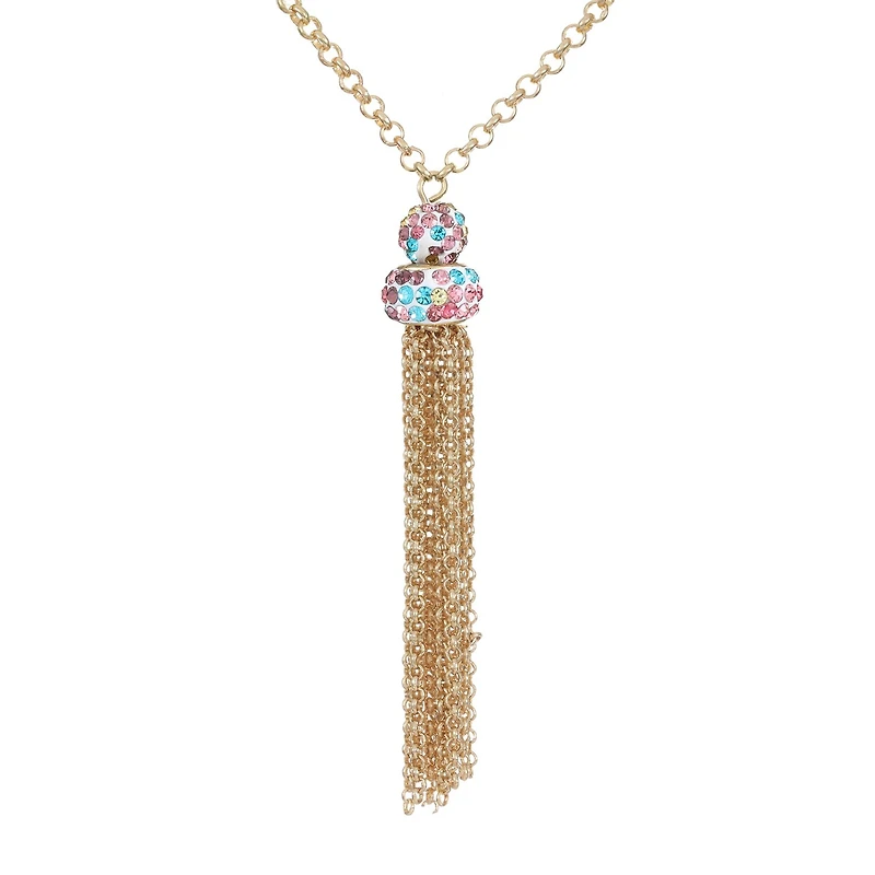Monet Jewelry Womens Pink 32 Inch Strand Necklace
