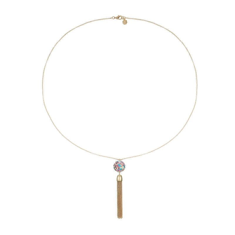 Monet Jewelry Womens Pink 32 Inch Pendant Necklace
