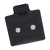Cubic Zirconia 14K Gold 9mm Stud Earrings