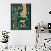 18X24 Know Justice Canvas Wall Art