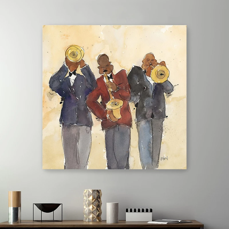 Lumaprints Jazz Trio I Canvas Giclee Canvas Art
