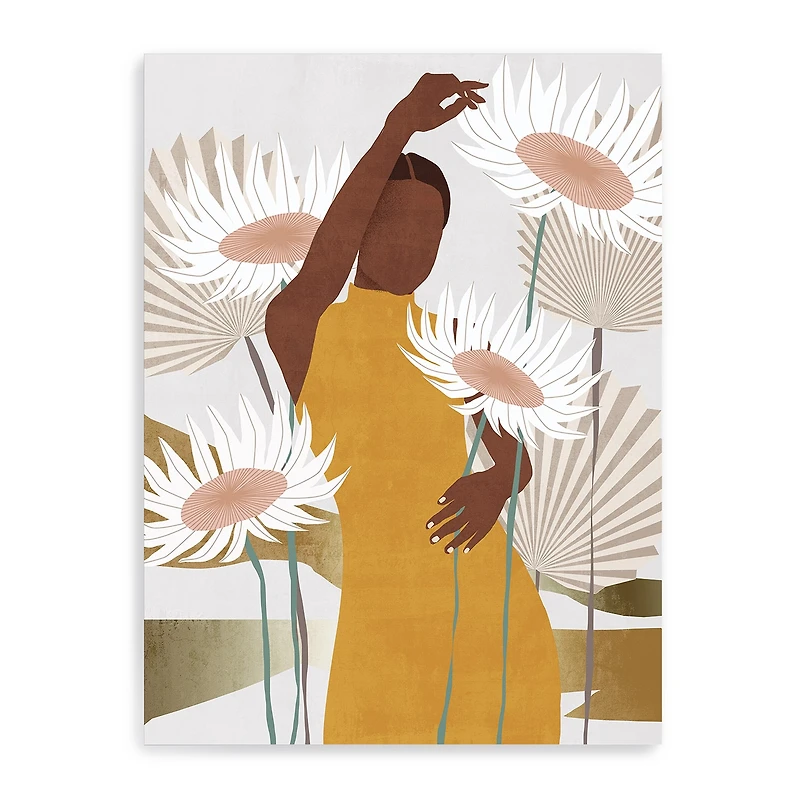 18X24 Sun Kissed Woman Canvas Wall Art