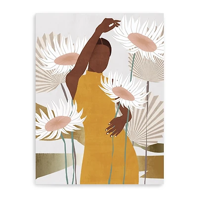 18X24 Sun Kissed Woman Canvas Wall Art