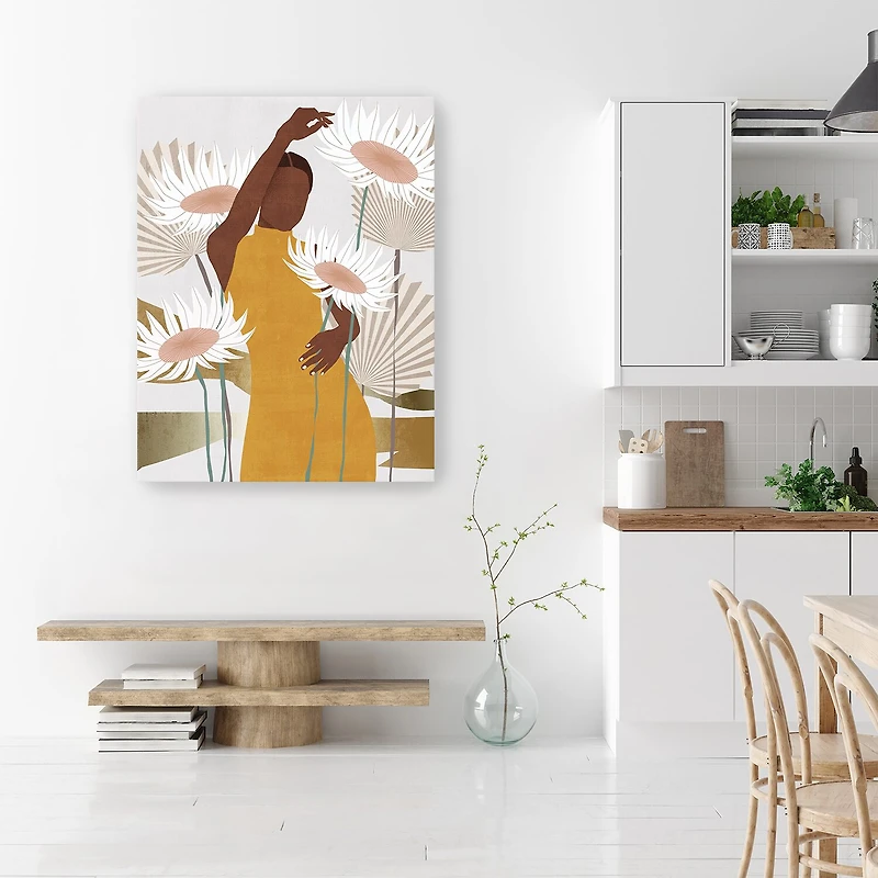 18X24 Sun Kissed Woman Canvas Wall Art