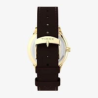 Timex Easy Reader Mens Brown Leather Strap Watch Tw2w684009j