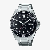 Casio Mens Silver Tone Stainless Steel Bracelet Watch Mdv-106dd-1a1vcf