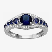 Womens Gemstone & 1/4 CT. T.W. Lab-Grown Diamond 10K Gold Cocktail Ring