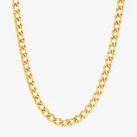 Made in Italy Unisex Adult 10K Gold 22 Inch Curb Chain Necklace