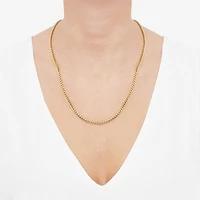 Made in Italy Unisex Adult 10K Gold 22 Inch Curb Chain Necklace