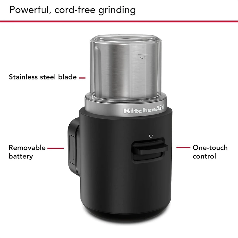 KitchenAid Cordless Blade Coffee Grinder with Battery