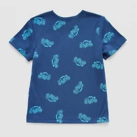 Okie Dokie Toddler & Little Boys Crew Neck Short Sleeve Regular Fit Graphic T-Shirt