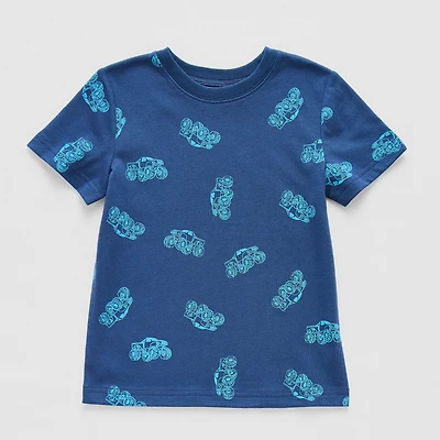Okie Dokie Toddler & Little Boys Crew Neck Short Sleeve Regular Fit Graphic T-Shirt