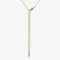 JS Jessica Simpson Gold Tone Pendant Necklace & Stud Earring Womens White Simulated Pearl Flower 3-pc. Jewelry Set