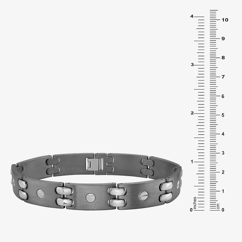 Limited Quantities! Mens Titanium Solid 10 Inch Link Bracelet