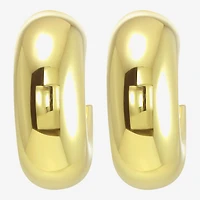 Gold Addiction Womens 10K Gold 16mm Hoop Earrings