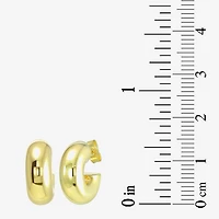 Gold Addiction Womens 10K Gold 16mm Hoop Earrings