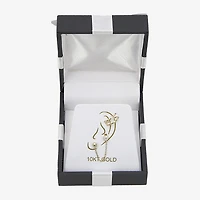 Gold Addiction Womens Cubic Zirconia 10K Gold 2 Pair Earring Set