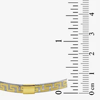 Made in Italy Womens 10K Two Tone Gold Stretch Bracelet