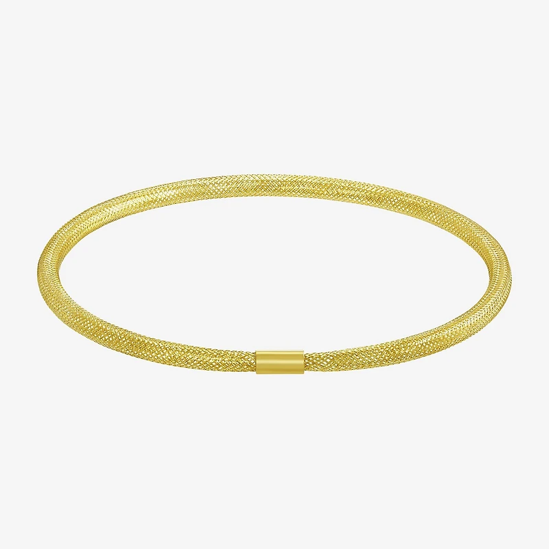 Made in Italy Womens 10K Gold Stretch Bracelet