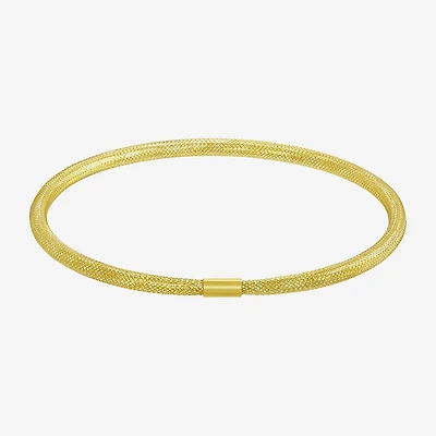 Made in Italy Womens 10K Gold Stretch Bracelet