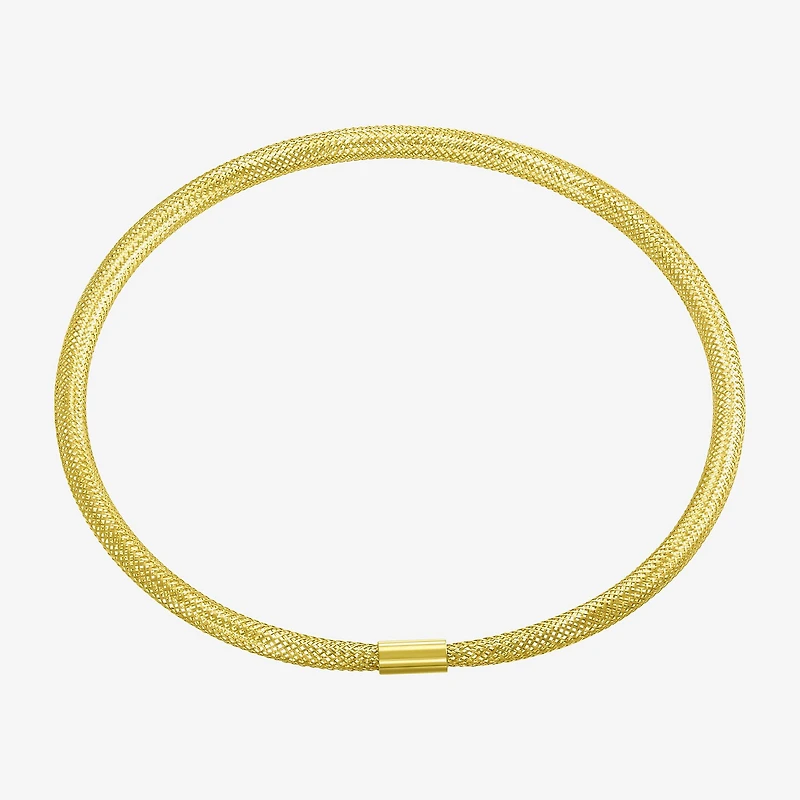 Made in Italy Womens 10K Gold Stretch Bracelet