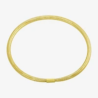 Made in Italy Womens 10K Gold Stretch Bracelet