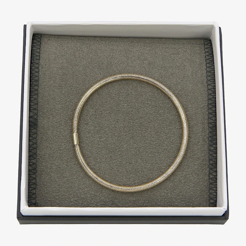 Made in Italy Womens 10K Gold Stretch Bracelet