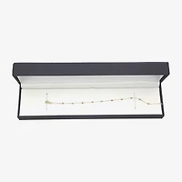 Womens 14K Tri-Color Gold 7.5 Inch Semisolid Cable Chain Bracelet