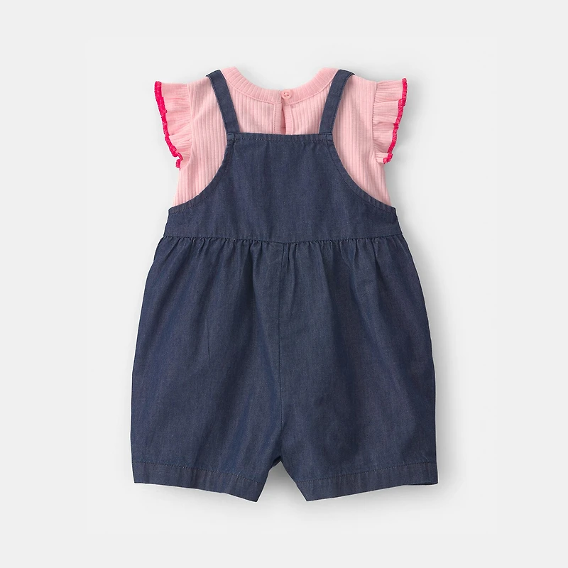 Carter's Baby Girls 2-pc. Shortall Set