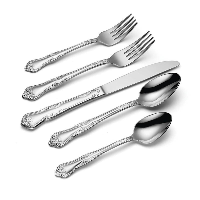 Oneida Azalea 18/0 Stainless Steel 20-pc. Flatware Set