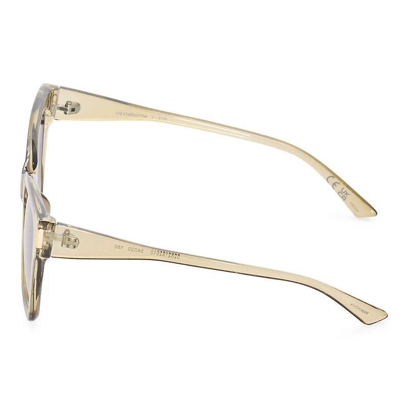 Liz Claiborne Etta Womens Cat Eye Sunglasses