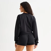 Arizona Womens Juniors Round Neck Long Sleeve Sweatshirt